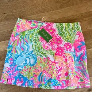 Lilly Pulitzer Women's Marigold Skort Size 2 coral Fusion NWT